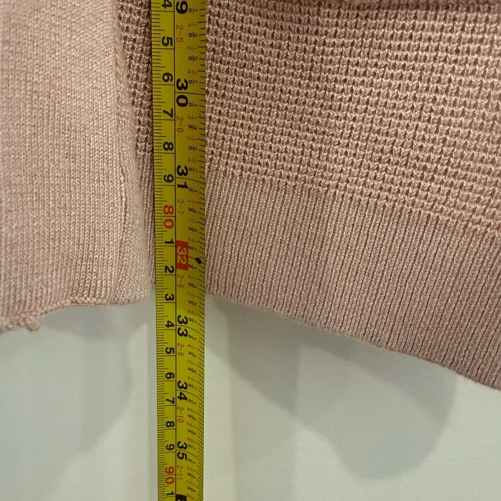 Baby Pink Knit Long Cardigan, Woman’s small - Picture 4 of 6